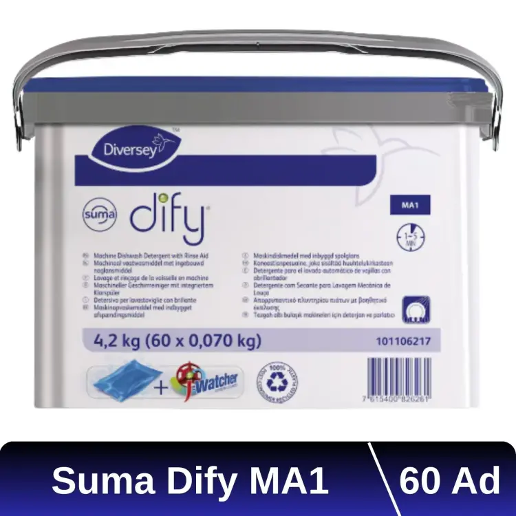 Diversey Suma Dify MA1 Bulaşık Makinesi Tableti 70 Gr 60 Adet - 1