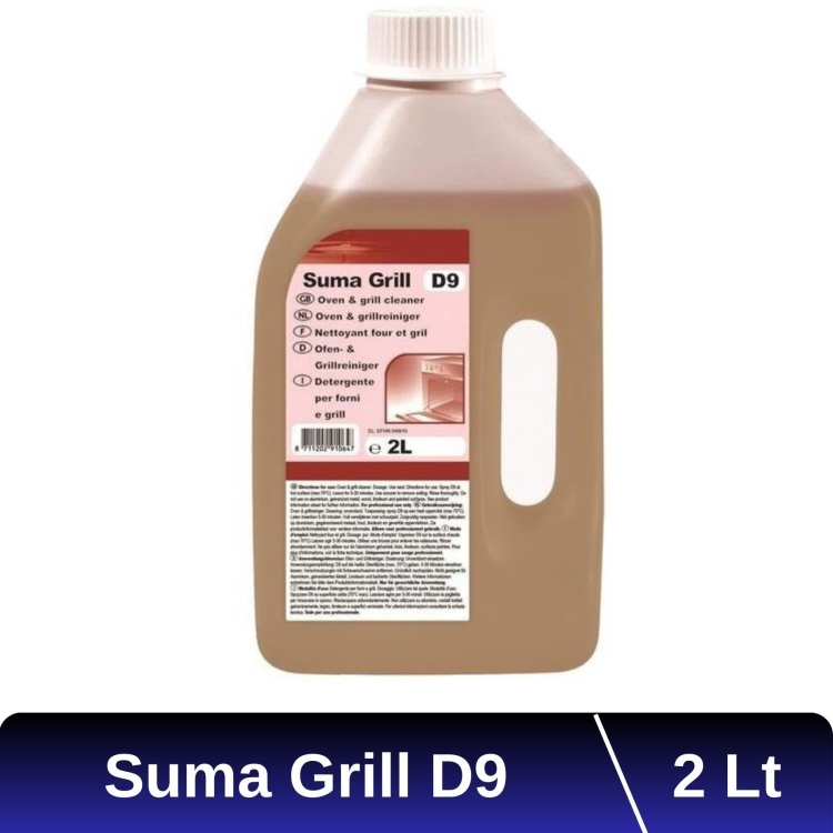 Diversey Suma Grill D9 Ağır Yağ Çözücü Fırın Temizleyici 2 Lt 