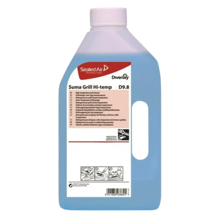 Diversey Suma Grill Hi-Temp D9.8 Ağır Yağ Çözücü Fırın Temizleyici 880 Ml - 2