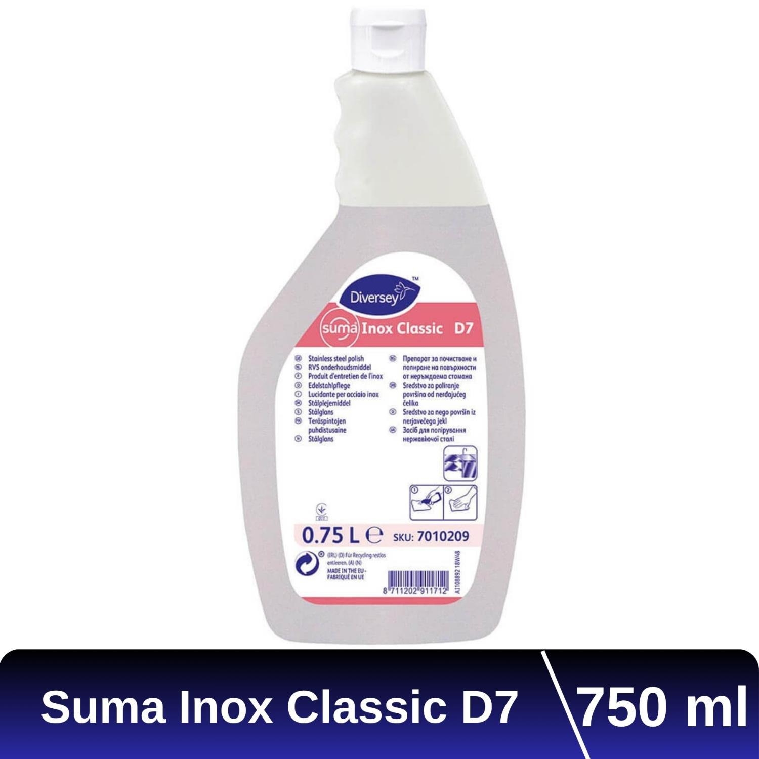 Diversey Suma Inox D7 Paslanmaz Çelik Parlatıcı 750 Ml