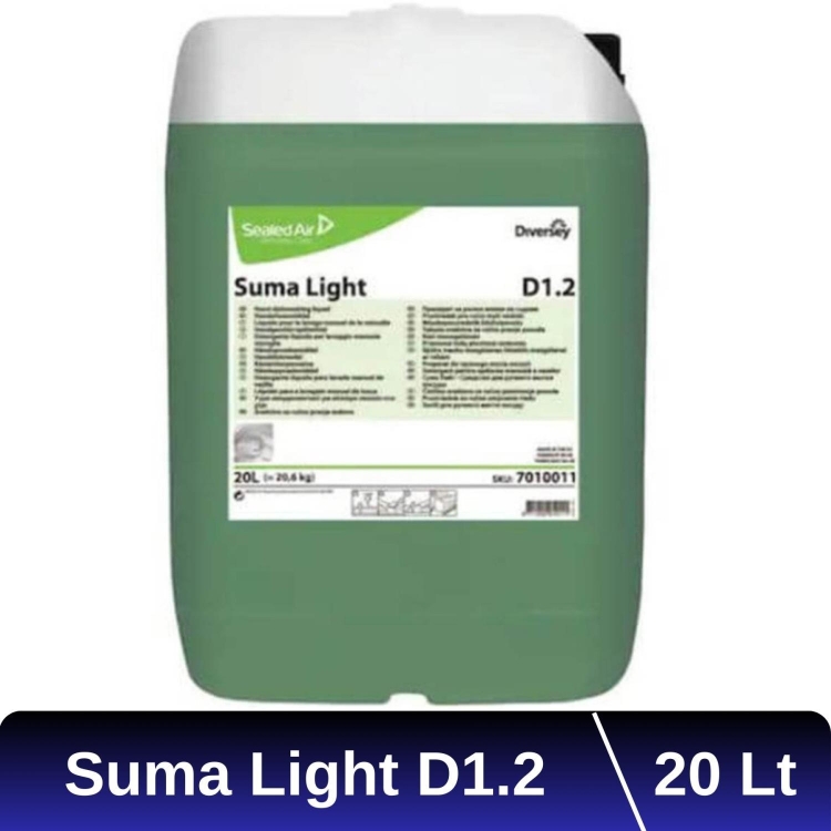 Diversey Suma Light D12 Elde Yıkama Bulaşık Deterjanı 20 Lt 