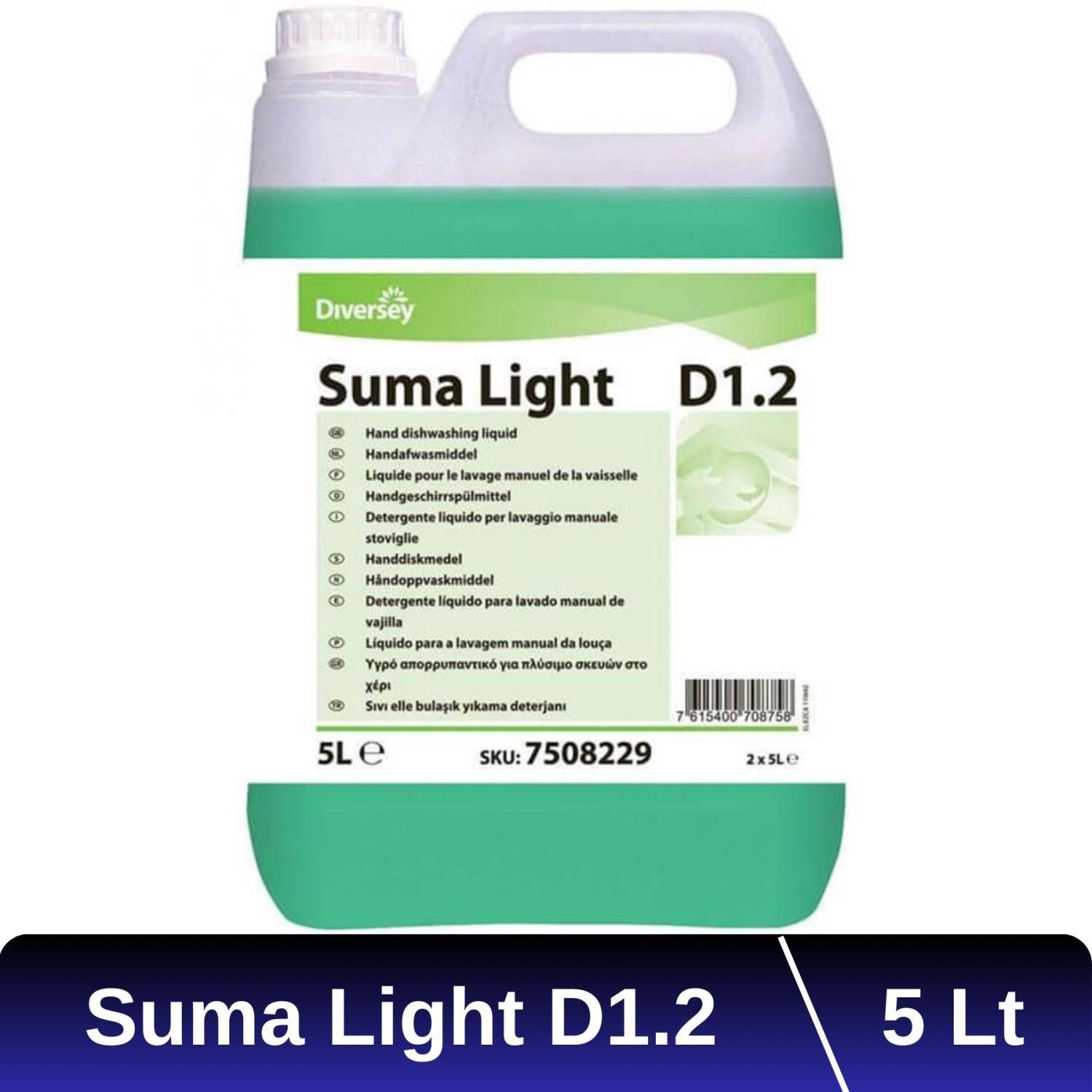 Diversey Suma Light D1.2 Elde Yıkama Bulaşık Deterjanı 5 Lt