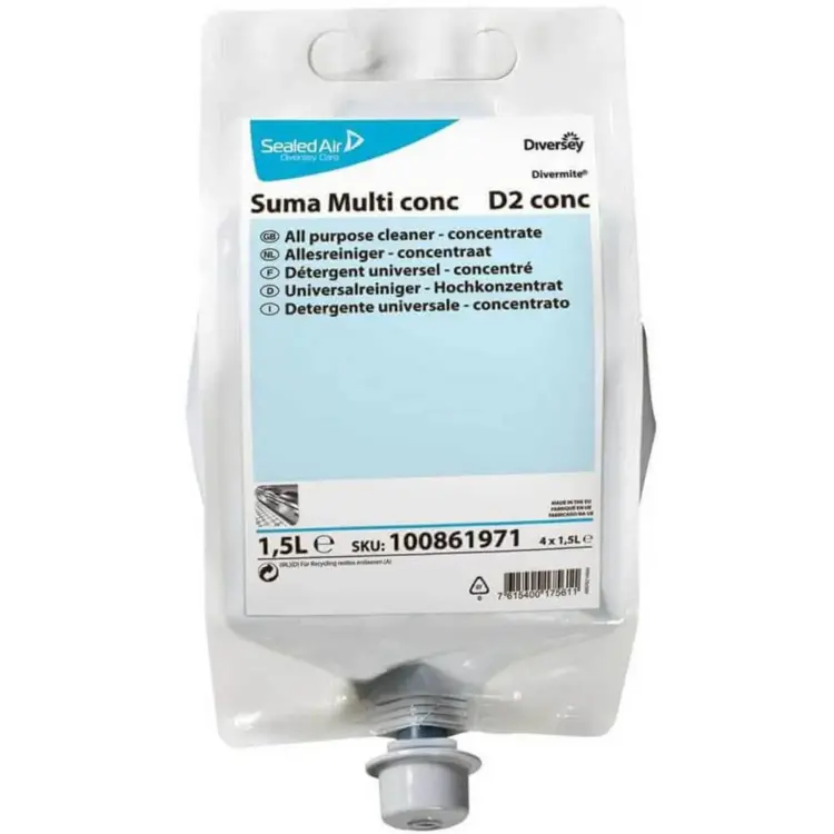 Diversey Suma Multi Conc D2 Konsantre Genel Temizlik Ürünü 1.5 Lt - 2