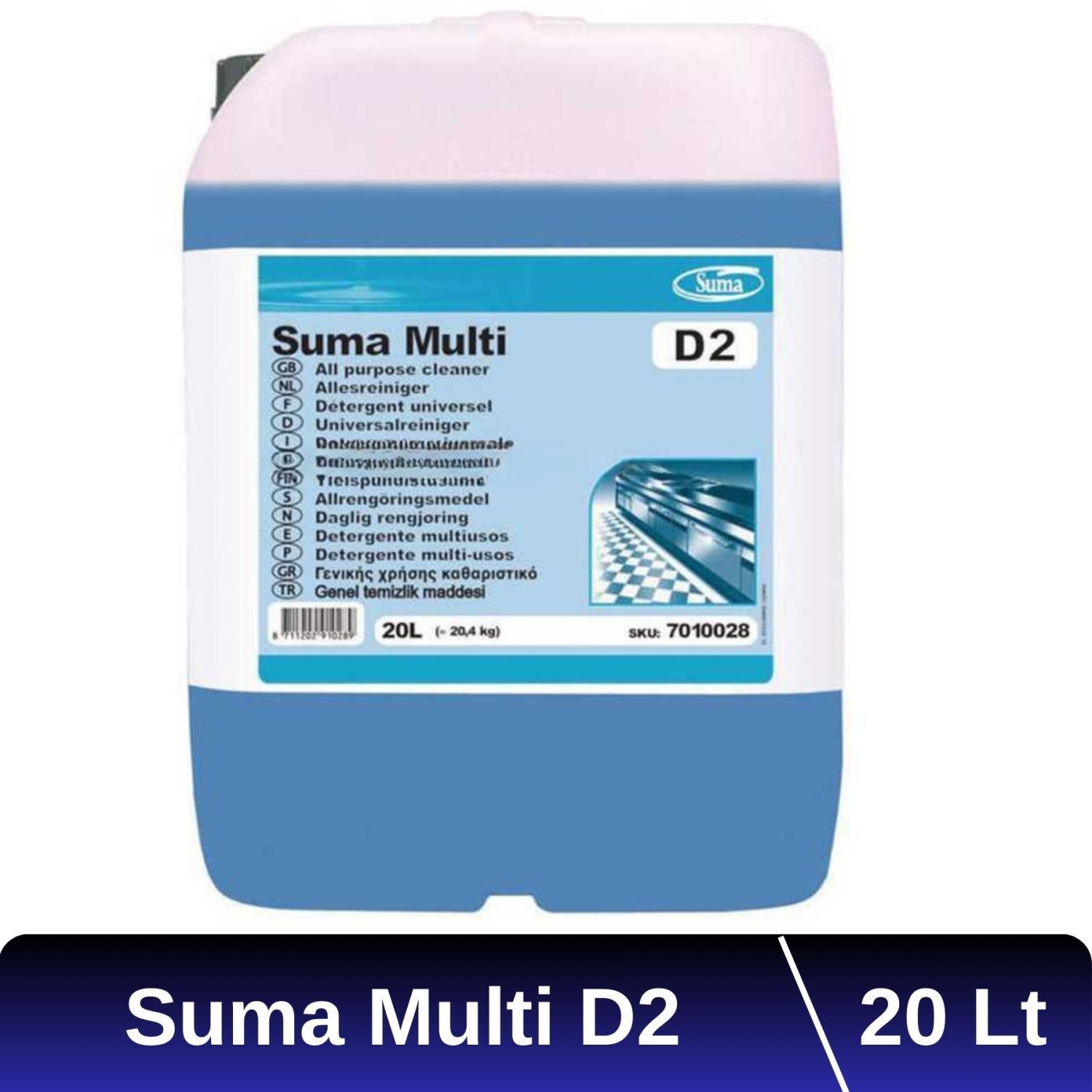 Diversey Suma Multi D2 Genel Yüzey Temizleyici 20 Lt
