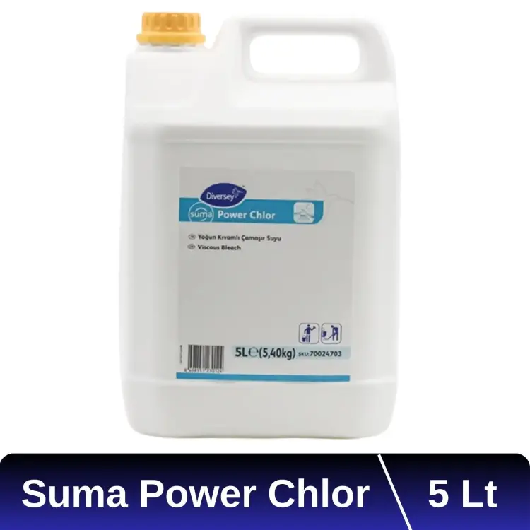 Diversey Suma Power Chlor Yoğun Kıvamlı Çamaşır Suyu 5 Lt - 1