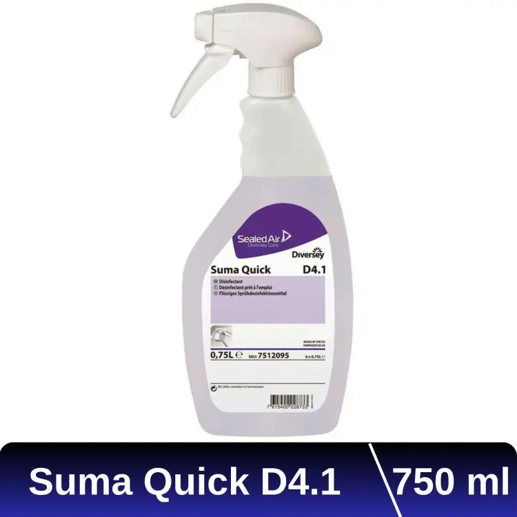 Diversey Suma Quick D4.1 Alkol Bazlı Yüzey Dezenfektanı 750 Ml - 1