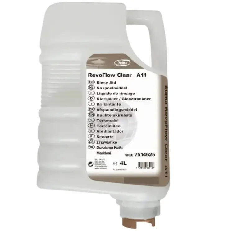 Diversey Suma Revoflow Clear A11 Konsantre Bulaşık Parlatıcı 4 Lt - 1