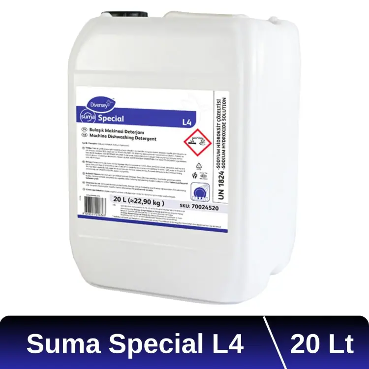 Diversey Suma Special L4 Endüstriyel Bulaşık Deterjanı 20 Lt - 1
