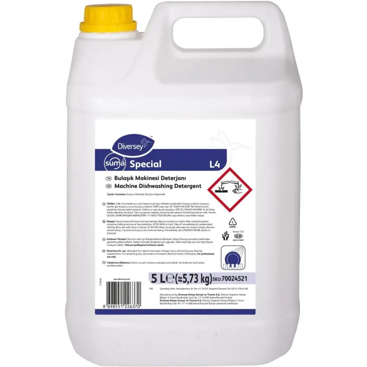 Diversey Suma Special L4 Endüstriyel Bulaşık Deterjanı 5 Lt - 2