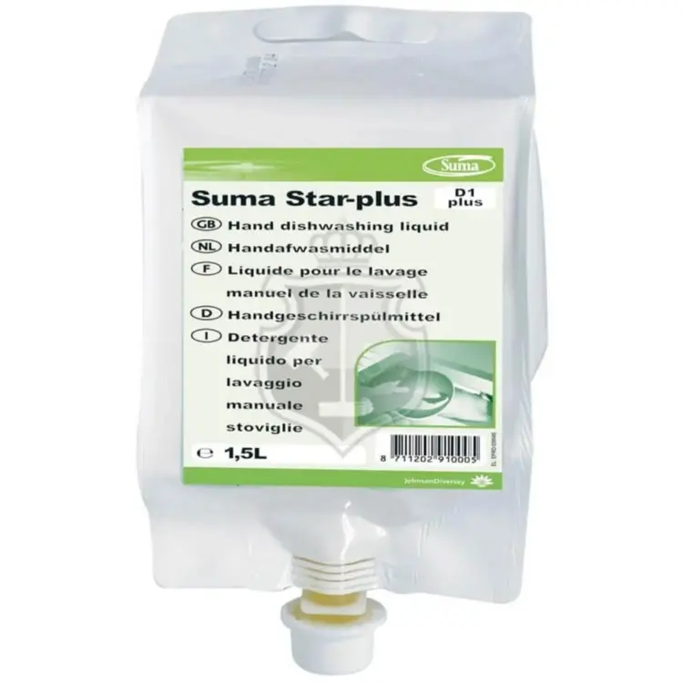 Diversey Suma Star Plus D1 Plus Konsantre Elde Yıkama Bulaşık Deterjanı 1.5 Lt - 2