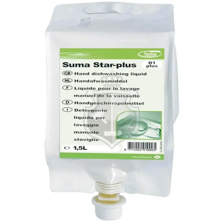 Diversey Suma Star Plus D1 Plus Konsantre Elde Yıkama Bulaşık Deterjanı 1.5 Lt - 3