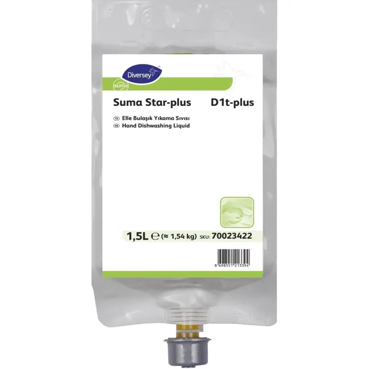 Diversey Suma Star Plus D1t-Plus Elde Bulaşık Deterjanı 1.5 Lt - 2