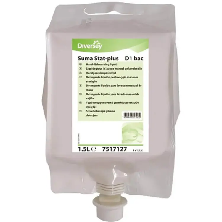 Diversey Suma Stat Plus D1 Bac Elde Yıkama Bulaşık Deterjanı Konsantre 1.5 Lt - 3