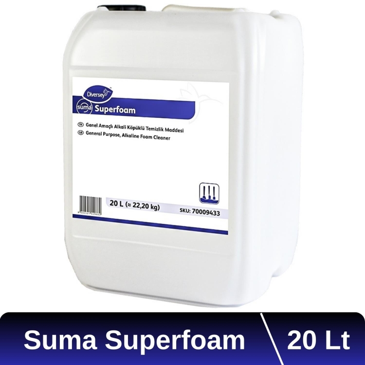 Diversey Suma SuperFoam Köpüklü Ağır Yağ ve Kir Çözücü Deterjan 20 Lt 