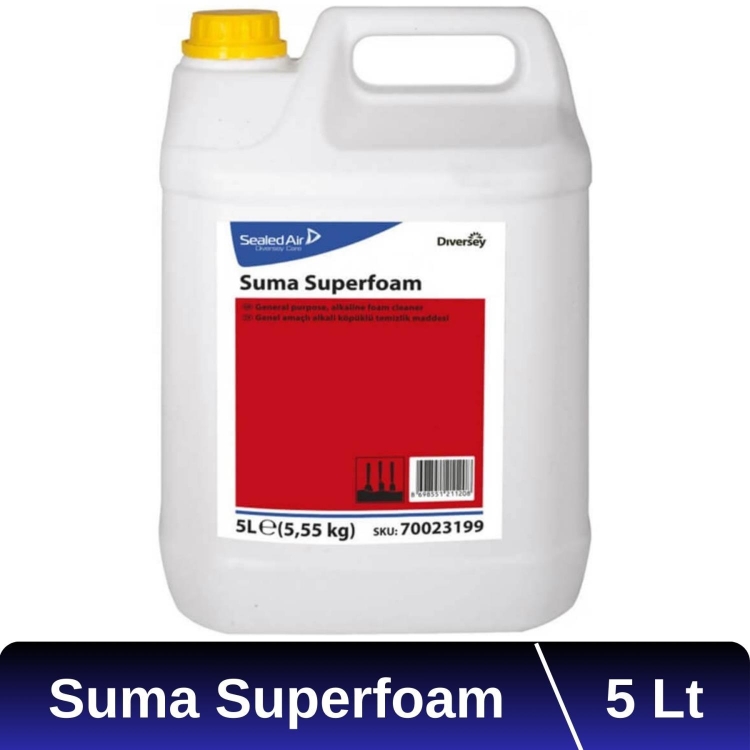 Diversey Suma SuperFoam Köpüklü Ağır Yağ ve Kir Çözücü Deterjan 5 Lt 