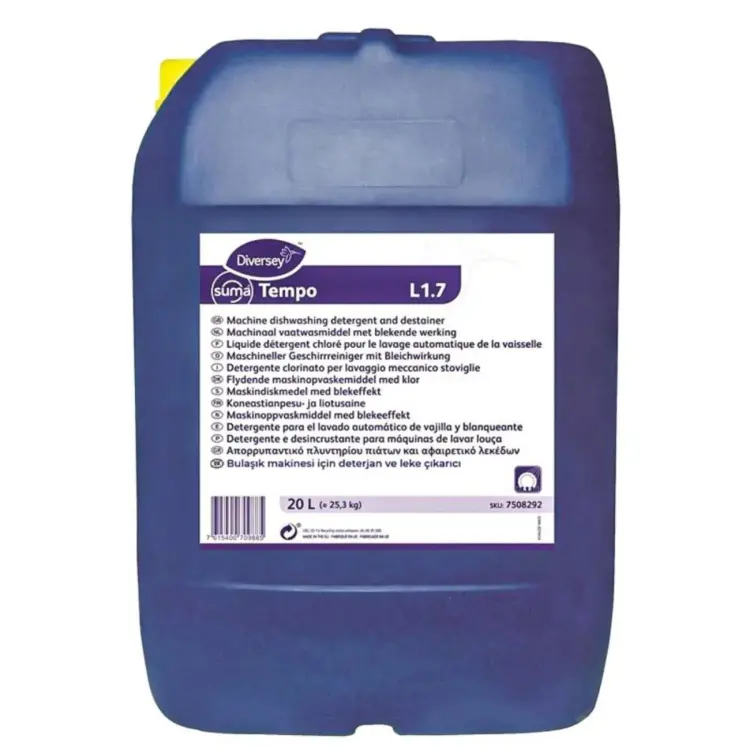 Diversey Suma Tempo L1.7 Klorlu End. Bulaşık Makinesi Deterjanı 20 Lt - 2