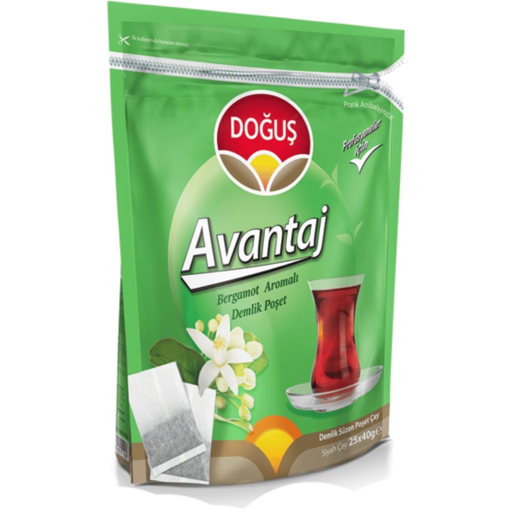 Doğuş Avantaj Demlik Poşet Bergamot 25 x 40 Gr