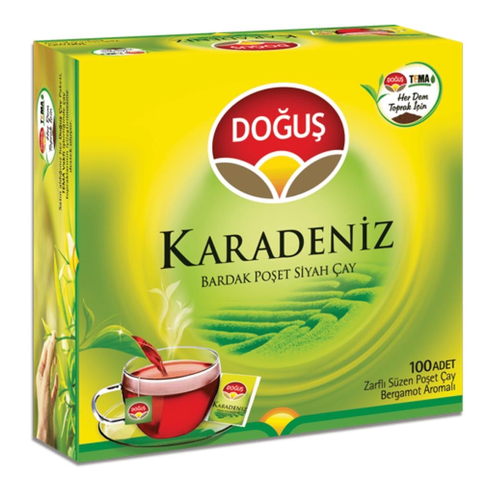 Doğuş Doğu Karadeniz Bardak Poşet Bergamot Aromalı 2 Gr x 100 Lü