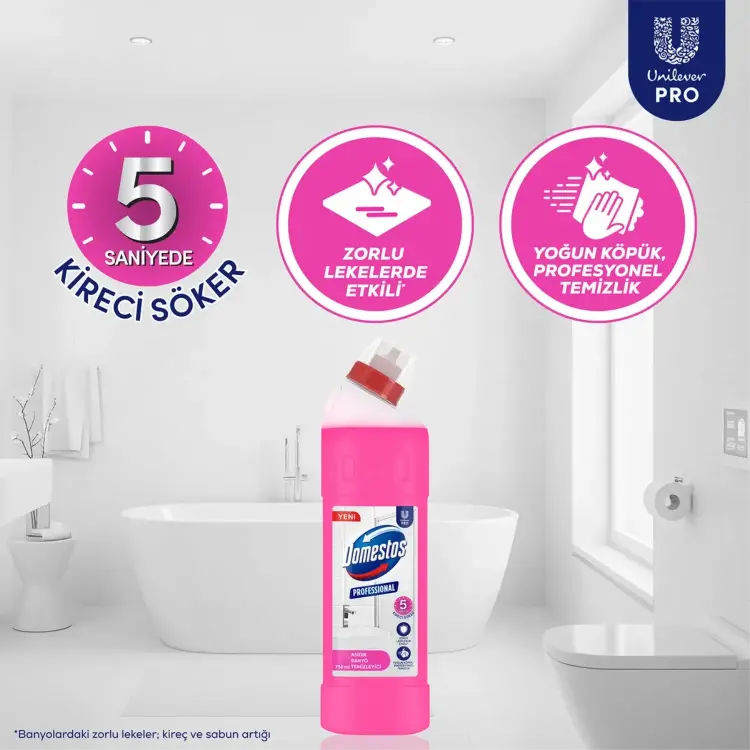 Domestos Professional Asidik Banyo Temizleyici 750 Ml - 3