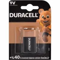 Duracell 9 Volt Alkalin Pil 6LR61 MN1604