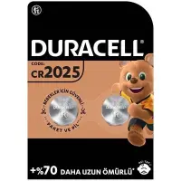 Duracell CR2025 Lityum Düğme Pil 3V 2 li