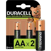 Duracell Şarj Edilebilir AA Kalem Pil 2500 mAh 2 Li Paket