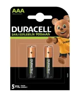 Duracell Şarj Edilebilir AAA İnce Kalem Pil 900 mAh 2 Li Paket