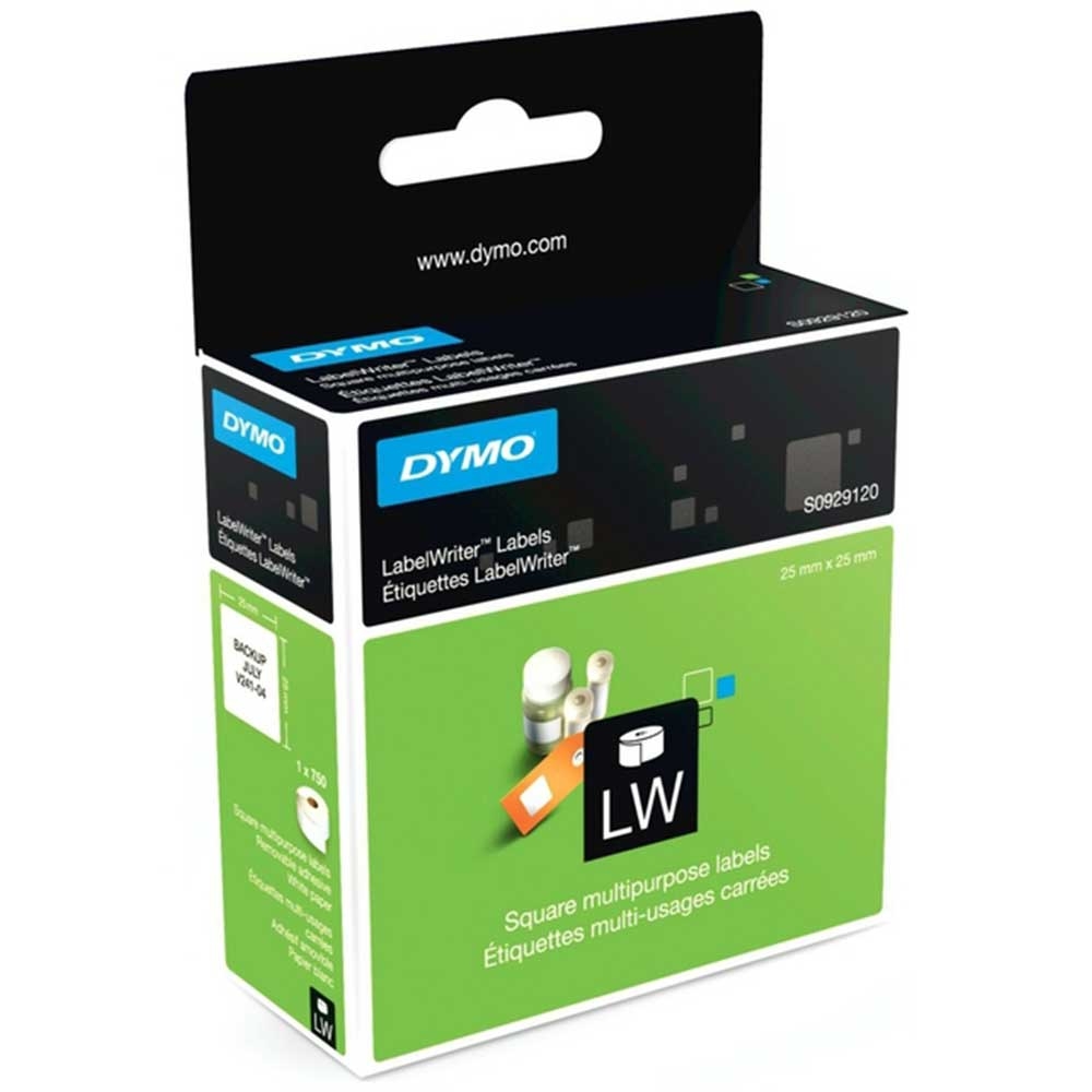 Dymo Çok Amaçlı Kare Barkod 750 Etiket 25 x 25 Mm