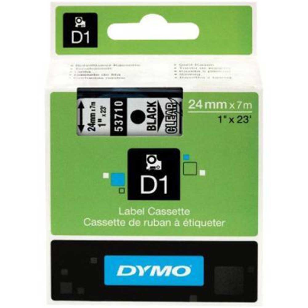 Dymo LabelManager D1 Yedek Şerit 24 mm x 7 Mt Şeffaf Siyah 53710