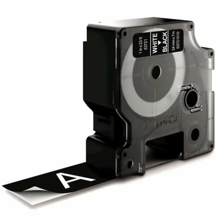 Dymo LabelManager D1 Yedek Şerit 24 mm x 7 Mt Siyah Beyaz 53721 - 1
