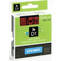 Dymo LabelManager D1 Yedek Şerit 9 mm x 7 Mt Kırmızı Siyah 40917