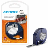 Dymo LetraTag Metalik Şerit 12 mm x 4 Mt Gri 59429 - Dymo