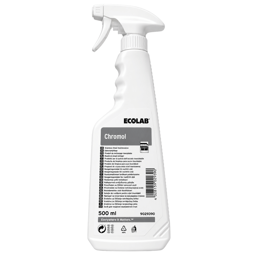 Ecolab Chromol Çelik Yüzey Bakım Ürünü Sıvı 500 Ml
