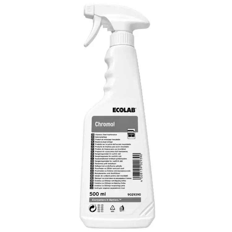 Ecolab Chromol Çelik Yüzey Bakım Ürünü Sıvı 500 Ml - 1