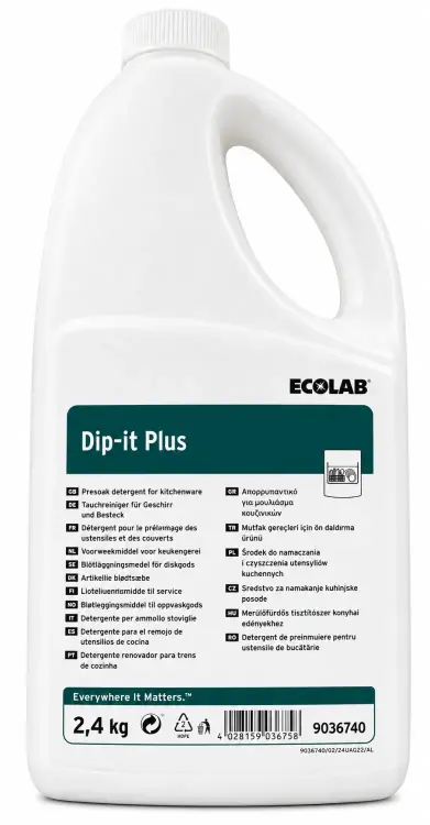 Ecolab Dip-It Plus Leke Çıkarıcı Ön Daldırma Ürünü Konsantre Toz 2.40 Kg - 1