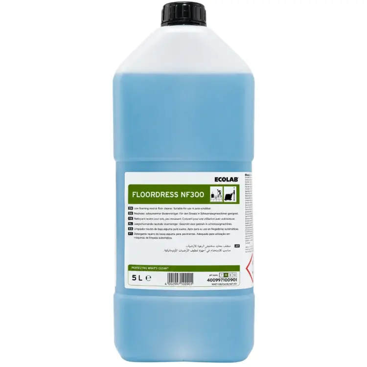 Ecolab Floordress NF-300 Cilalı ve Parlak Yüzeylerde Temizlik ve Cila Bakım Maddesi 5 Kg - 1