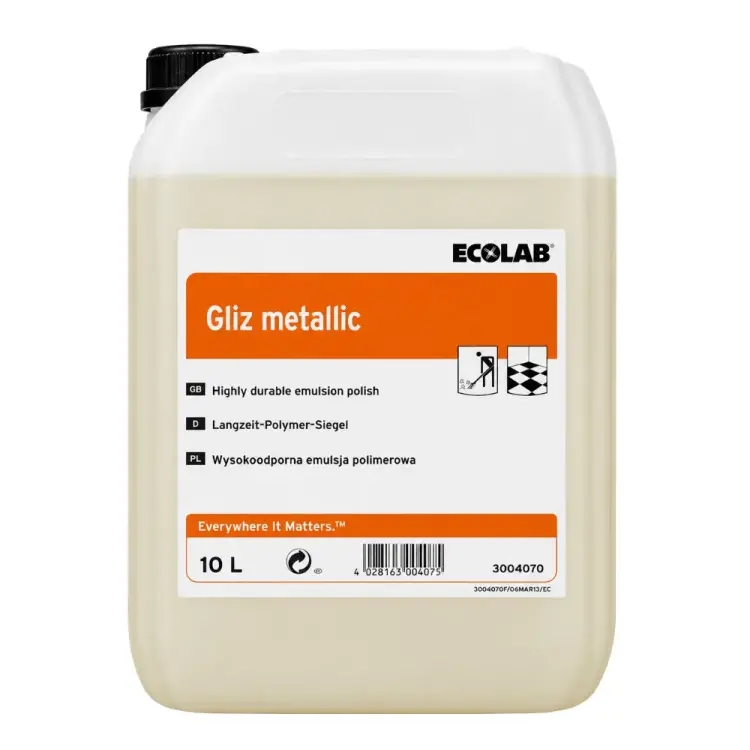 Ecolab Gliz Metallic Islak Görünümlü Sert Polimer Bazlı Cila 10 Kg - 1