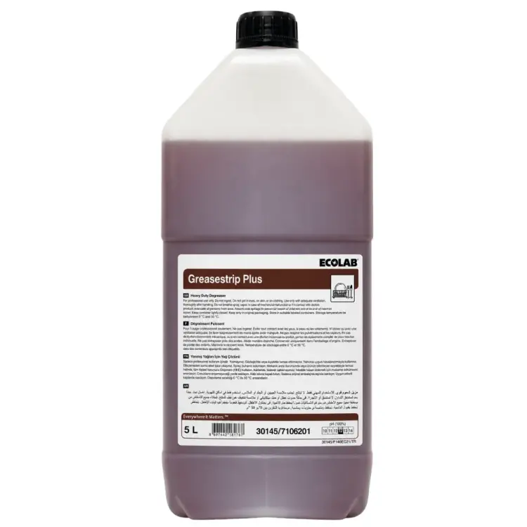Ecolab Greasestrip Plus Dik Yüzeyler için Yağ Çözücü 5.4 Kg - 1