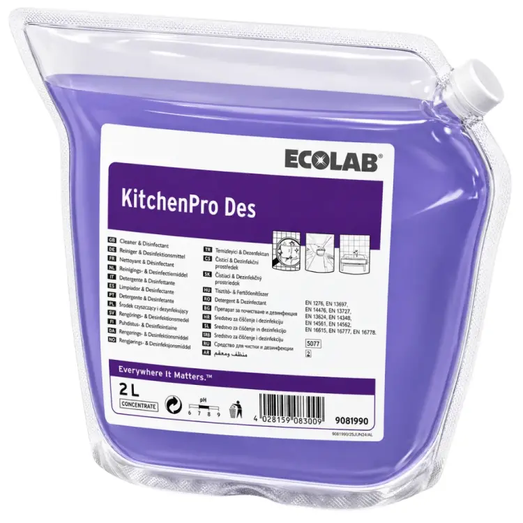 Ecolab KitchenPro Des Ultra Konsantre Temizleyici ve Dezenfektan 2 Kg - 1