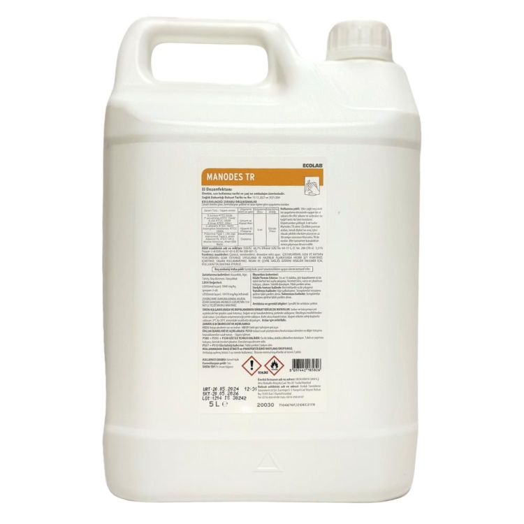 Ecolab Manodes Alkol Bazlı El Dezenfektanı 5 LT 
