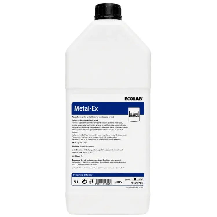 Ecolab Metal-Ex Porselenlerdeki Metal İzlerini Temizleyici 5 Kg - 1