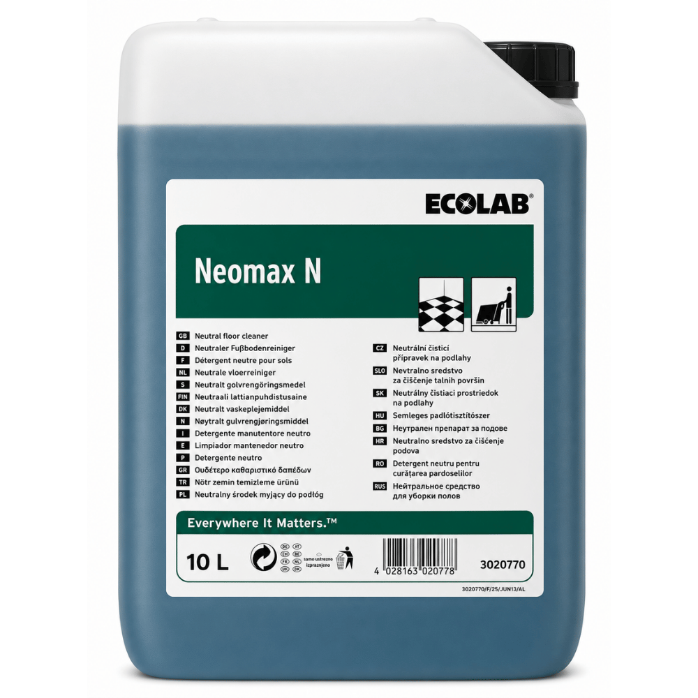 Ecolab Neomax N Cilalı ve Parlak Yüzeyler için Temizleyici ve Bakım 10 Kg