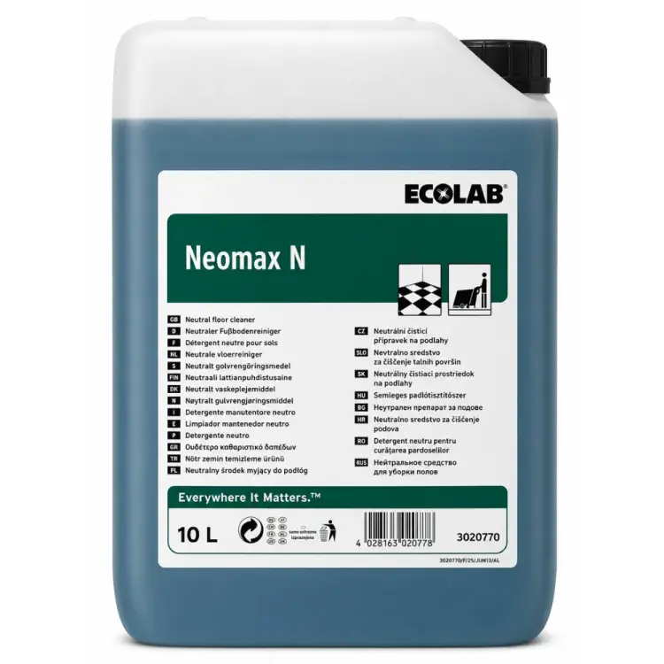 Ecolab Neomax N Cilalı ve Parlak Yüzeyler için Temizleyici ve Bakım 10 Kg - 1