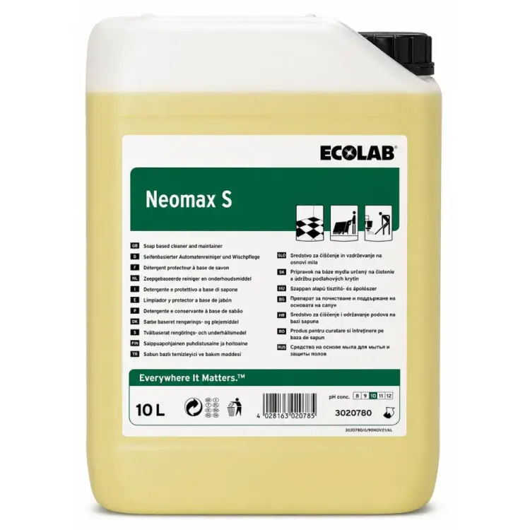 Ecolab Neomax S Sabun Bazlı Yüzey Temizleyici 10 Kg - 1