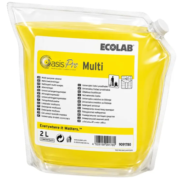 Ecolab Oasis Multi Nano Yüzey Bakım ve Temizleyici 2 Lt - 1