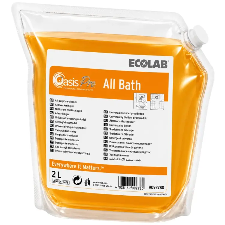 Ecolab Oasis Pro All Bath Hijyenik Çok Amaçlı Temizleyici 2 Lt - 1