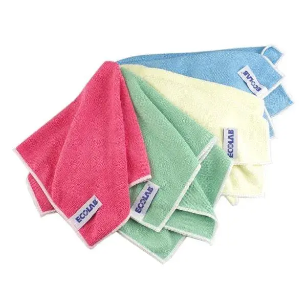 Ecolab Polifix Mikrofiber Temizlik Bezi Kırmızı 40x40 Cm - 1
