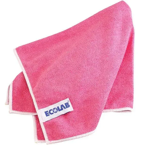 Ecolab Polifix Mikrofiber Temizlik Bezi Kırmızı 40x40 Cm - 2