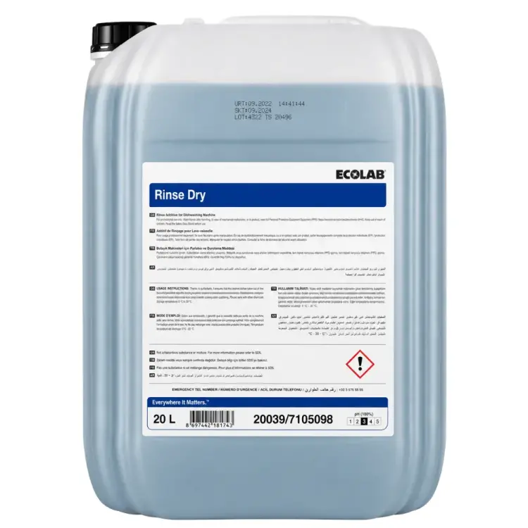 Ecolab Rinse Dry Bulaşık Parlatıcı 20 Kg - 1