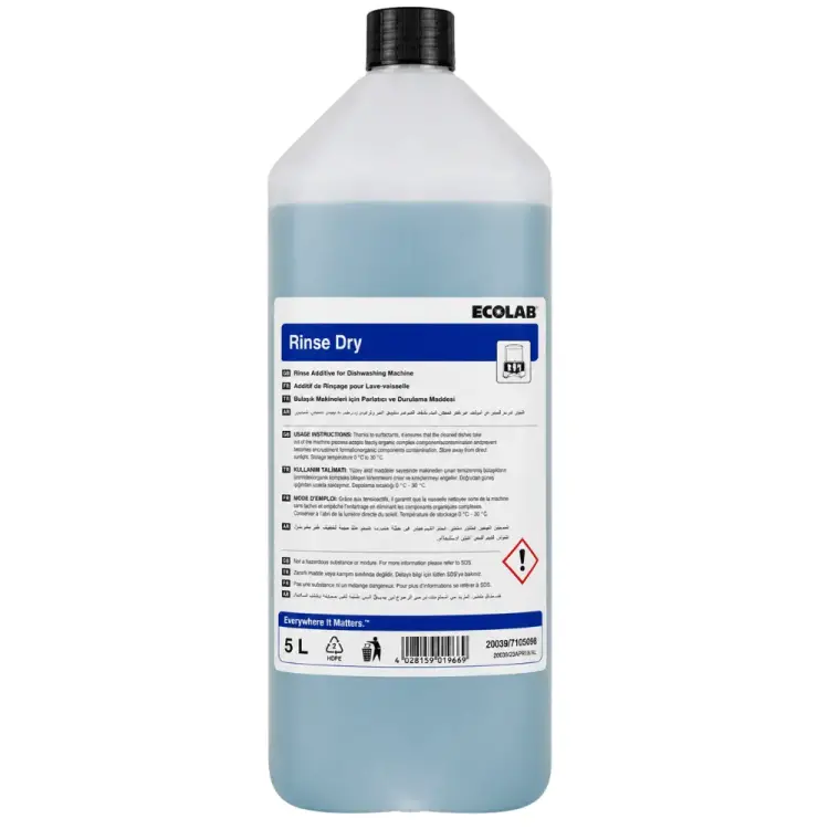 Ecolab Rinse Dry Bulaşık Parlatıcı 5 Kg - 1